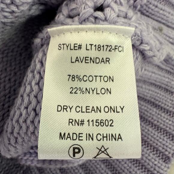 LUSH KNIT SWEATER CROPPED SLEEVELESS TANK IN LAVENDER NWT WOMEN'S SIZE SMALL - Picture 7 of 8